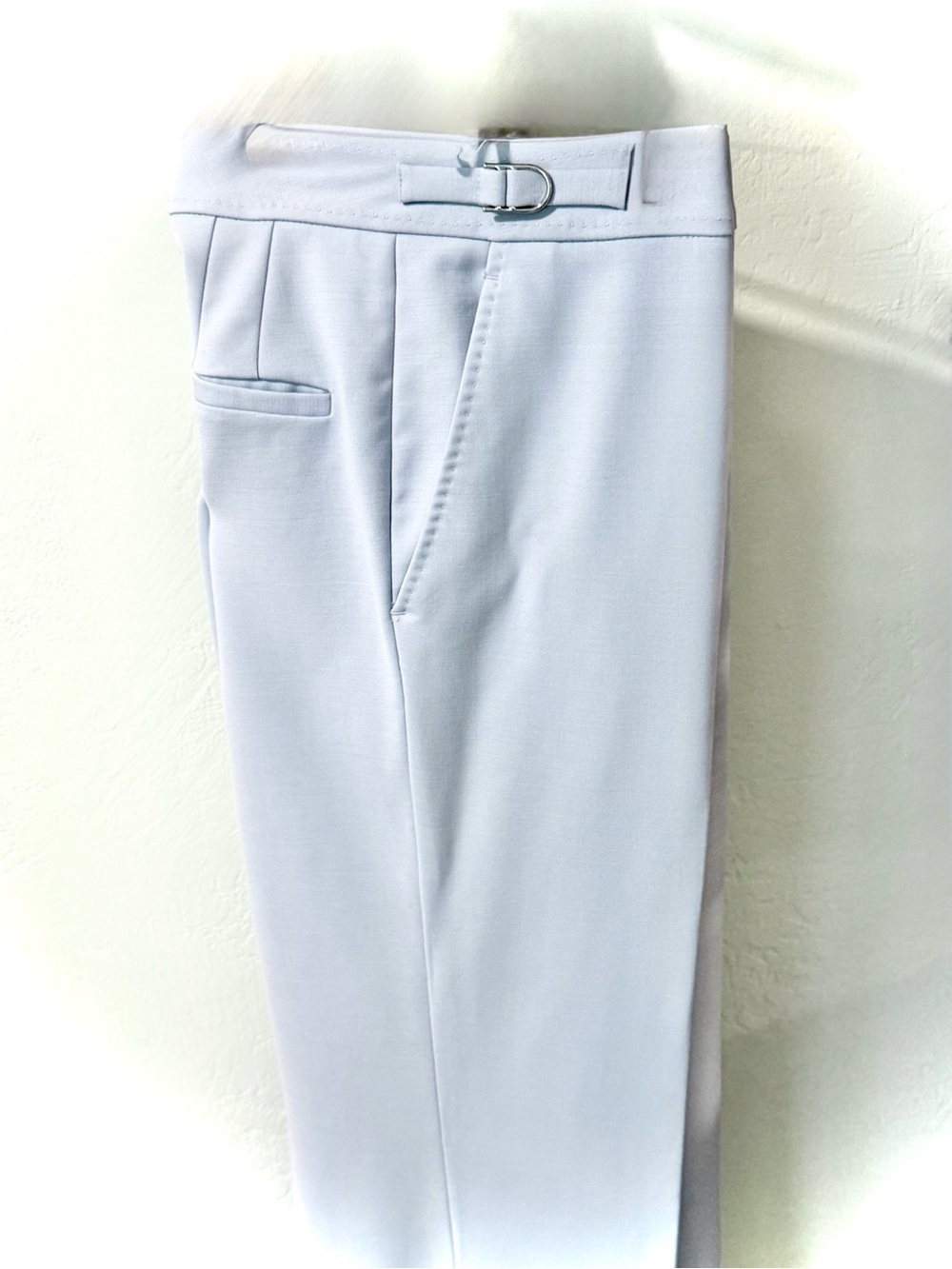 Gabriela Hearst Torres Wool Silk Trousers Lt. Blue Quiet Luxury Minimalist Sz:8 - Picture 4 of 16